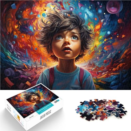 Puzzle für Erwachsene 1000 Teile Junge Impossible Puzzle 50x75cm ganze Familie Geeignet für und Jugendliche ab 14 Jahren von DLBHSG