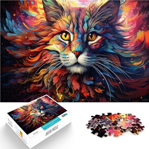 Puzzle für Erwachsene 1000 Teile Katze anspruchsvolles Spiel 50 x 75 cm Wanddekoration einzigartige Geburtstags Kinder ab 14 Jahren Puzzle für Erwachsene 1000 Teile Katze anspruchsvolles Spiel 50 x 75 cm Wanddekoration einzigartige Geburtstags Kinder ab 14 Jahren von DLBHSG