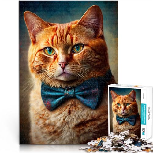 Puzzle für Erwachsene 1000 Teile Katze mit Schleife Puzzle für Lernspiele Herausforderungsspielzeug 26 x 38 cm Künstlersammlung Bildende Kunst Puzzle für Erwachsene 1000 Teile Katze mit Schleife Puzzle für Lernspiele Herausforderungsspielzeug 26 x 38 cm Künstlersammlung Bildende Kunst von DLBHSG