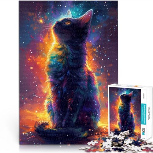 Puzzle für Erwachsene 1000 Teile Katzen-Denkspiel 50 x 75 cm anspruchsvoll Aber lustig und humorvoll für 14-Jährige von DLBHSG