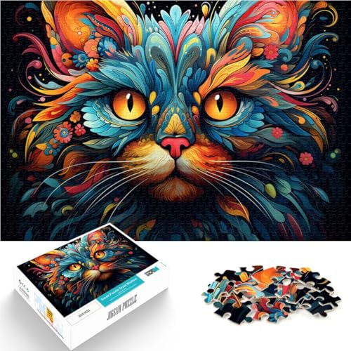 Puzzle für Erwachsene 1000 Teile Katzen-Denkspiel 50 x 75 cm jedes Teil ist einzigartig – herausforderndes unterhaltsames Familienspiel Puzzle für Erwachsene 1000 Teile Katzen-Denkspiel 50 x 75 cm jedes Teil ist einzigartig – herausforderndes unterhaltsames Familienspiel von DLBHSG
