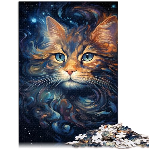 Puzzle für Erwachsene 1000 Teile Katzen-Lernpuzzle 50x75cm ganze Familie ab 14 Jahren von DLBHSG