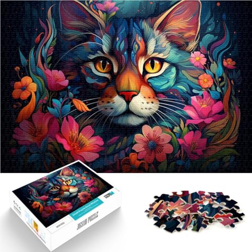 Puzzle für Erwachsene 1000 Teile Katzen und Blumen Spielzeug Denkspiel 26 x 38 cm Lernspiel für Geburtstag Weihnachten für Kinder ab 14 Jahren Puzzle für Erwachsene 1000 Teile Katzen und Blumen Spielzeug Denkspiel 26 x 38 cm Lernspiel für Geburtstag Weihnachten für Kinder ab 14 Jahren von DLBHSG