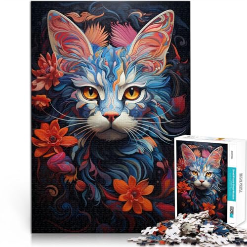 Puzzle für Erwachsene 1000 Teile Katzenblumen Familienspaß-Puzzle 26 x 38 cm Wanddekoration einzigartige Geburtstags 14-Jährige Puzzle für Erwachsene 1000 Teile Katzenblumen Familienspaß-Puzzle 26 x 38 cm Wanddekoration einzigartige Geburtstags 14-Jährige von DLBHSG