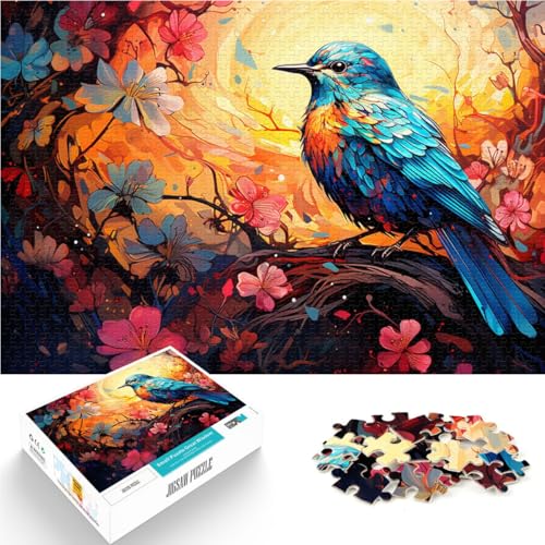 Puzzle für Erwachsene 1000 Teile Kolibri Spielzeug Lernspiele Stressabbau 26x38cm Geeignet für die Schreibtischdekoration von DLBHSG