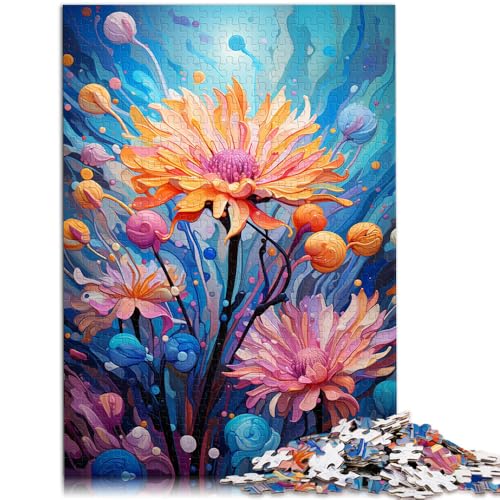 Puzzle für Erwachsene 1000 Teile Kornblume psychedelisch Herausforderndes Spielspielzeug 26x38cm Herausforderndes Spiel und Familienspiel von DLBHSG
