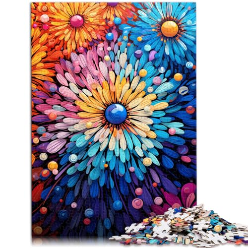 Puzzle für Erwachsene 1000 Teile Kornblume psychedelische Lernspiele Heimdekoration Puzzle 50x75cm Wichtelgeschenke von DLBHSG
