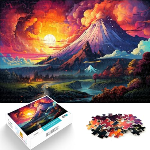 Puzzle für Erwachsene 1000 Teile Kosmische Vulkane Handgeschwindigkeitswettbewerb 50x75cm Lernspiel für Geburtstag Weihnachten von DLBHSG
