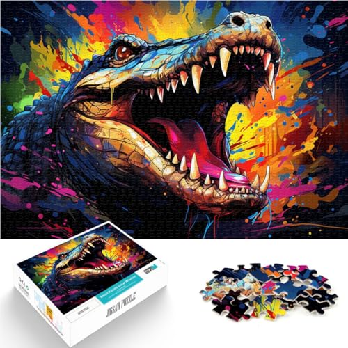 Puzzle für Erwachsene 1000 Teile Krokodil DIY Puzzle Spielzeug 26x38cm ganze Familie ab 14 Jahren Puzzle für Erwachsene 1000 Teile Krokodil DIY Puzzle Spielzeug 26x38cm ganze Familie ab 14 Jahren von DLBHSG