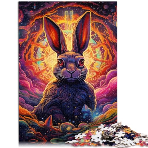 Puzzle für Erwachsene 1000 Teile Kunst-Kaninchen Denksportaufgabe für 26 x 38 cm jedes Teil ist einzigartig – anspruchsvolles unterhaltsames Familienspiel von DLBHSG