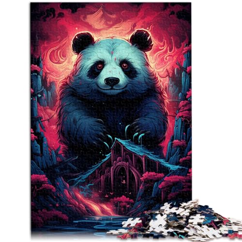 Puzzle für Erwachsene 1000 Teile Kunst Tierpanda Lernspielzeug 50 x 75 cm anspruchsvolles Spiel und Familienspiel von DLBHSG