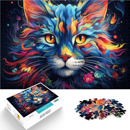 Puzzle für Erwachsene 1000 Teile Kunstkatze anspruchsvolles Spiel 50 x 75 cm jedes Teil ist einzigartig – anspruchsvolles unterhaltsames Spiel für die ganze Familie Puzzle für Erwachsene 1000 Teile Kunstkatze anspruchsvolles Spiel 50 x 75 cm jedes Teil ist einzigartig – anspruchsvolles unterhaltsames Spiel für die ganze Familie von DLBHSG