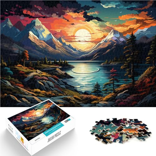 Puzzle für Erwachsene 1000 Teile Kunstlandschaftsmalerei Heimdekoration Puzzlespielzeug 50 x 75 cm geeignet als Schreibtischdekoration von DLBHSG