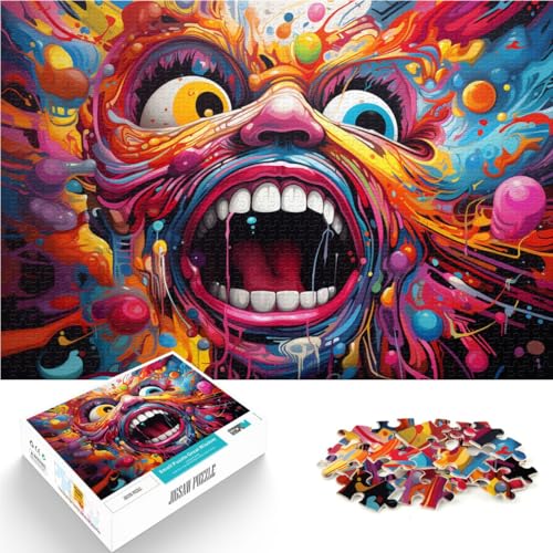 Puzzle für Erwachsene 1000 Teile Kunstmonster Mustermontage 50 x 75 cm ganze Familie für Teenager ab 14 Jahren von DLBHSG