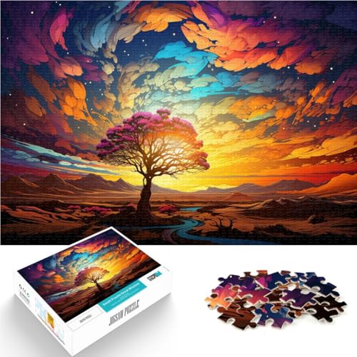 Puzzle für Erwachsene 1000 Teile Landschaft Spielzeug Lernspiele Stressabbau 26x38cm Geburtstagsgeschenk Geschenke Wandkunst von DLBHSG