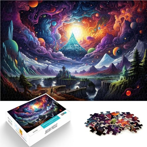 Puzzle für Erwachsene 1000 Teile Landschaft Universum Entspannungsspiele 26x38cm Lernspiel für Geburtstag Weihnachten für Teenager ab 14 Jahren von DLBHSG