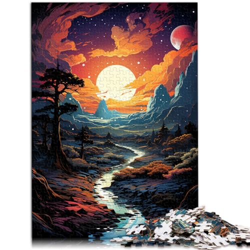 Puzzle für Erwachsene 1000 Teile Landschaft am Waternsee Spielzeug Lernspiele Stressabbau 50 x 75 cm anspruchsvolles Spiel und Familienspiel von DLBHSG