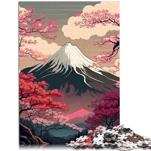 Puzzle für Erwachsene 1000 Teile Landschaft des japanischen Berges Fuji Stressabbau 50 x 75 cm einzigartiger Geburtstag und Geschenke für Teenager ab 14 Jahren von DLBHSG