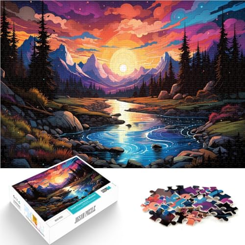 Puzzle für Erwachsene 1000 Teile Landschaft. Das Puzzle 26 x 38 cm ganze Familie für Teenager ab 14 Jahren. von DLBHSG