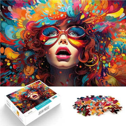 Puzzle für Erwachsene 1000 Teile Lernpuzzle „Frau“ 50 x 75 cm geeignet als Schreibtischdekoration für Teenager ab 14 Jahren von DLBHSG
