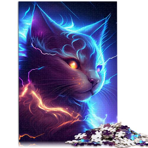 Puzzle für Erwachsene 1000 Teile Lightning Cosmic Cat Quizspiel 26 x 38 cm Geschenke für Freunde und Familie für Teenager ab 14 Jahren Puzzle für Erwachsene 1000 Teile Lightning Cosmic Cat Quizspiel 26 x 38 cm Geschenke für Freunde und Familie für Teenager ab 14 Jahren von DLBHSG