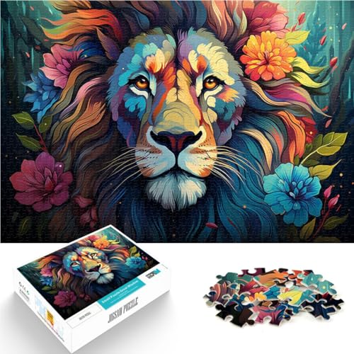 Puzzle für Erwachsene 1000 Teile Löwenspielzeug Denkspiel 50 x 75 cm Familienspiel zum Stressabbau schwierige Herausforderung für 14-Jährige von DLBHSG
