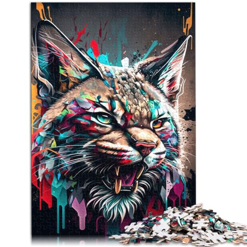 Puzzle für Erwachsene 1000 Teile Lynx Panorama Set richtiges Spielzeug Lernspiele Stressabbau 26x38cm Künstlersammlung Bildende Kunst von DLBHSG