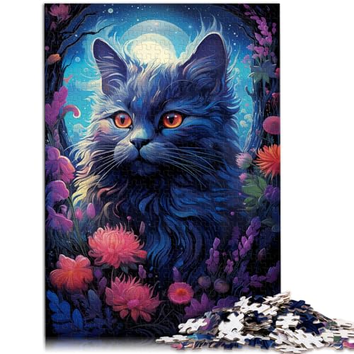 Puzzle für Erwachsene 1000 Teile Märchen-Mondscheinkatze Denkspiel 50 x 75 cm mit passendem Poster und Quizblatt Puzzle für Erwachsene 1000 Teile Märchen-Mondscheinkatze Denkspiel 50 x 75 cm mit passendem Poster und Quizblatt von DLBHSG