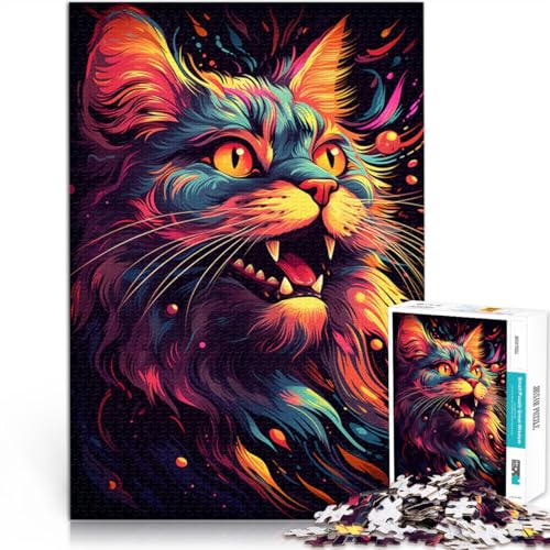 Puzzle für Erwachsene 1000 Teile Maine-Coon-Katze Heimdekoration Puzzlespielzeug 26 x 38 cm geeignet als Schreibtischdekoration für 14-Jährige Puzzle für Erwachsene 1000 Teile Maine-Coon-Katze Heimdekoration Puzzlespielzeug 26 x 38 cm geeignet als Schreibtischdekoration für 14-Jährige von DLBHSG