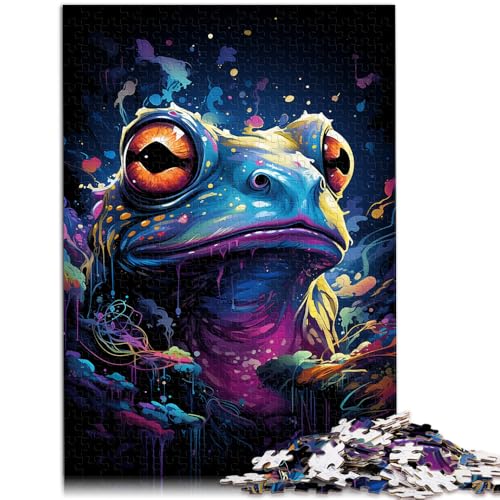 Puzzle für Erwachsene 1000 Teile Malen Farbe Frosch Lernspielzeug Familienspiele 50 x 75 cm Fördert die Liebe zwischen Paaren Puzzle für Erwachsene 1000 Teile Malen Farbe Frosch Lernspielzeug Familienspiele 50 x 75 cm Fördert die Liebe zwischen Paaren von DLBHSG