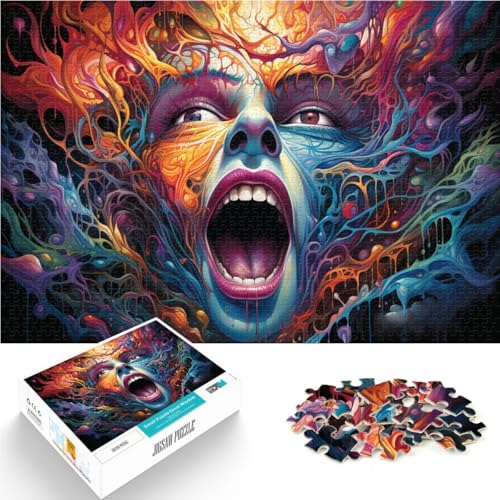 Puzzle für Erwachsene 1000 Teile Malen farbiges Gesicht Denksportaufgabe für 50 x 75 cm fördert die Liebe zwischen Paaren für Teenager ab 14 Jahren Puzzle für Erwachsene 1000 Teile Malen farbiges Gesicht Denksportaufgabe für 50 x 75 cm fördert die Liebe zwischen Paaren für Teenager ab 14 Jahren von DLBHSG
