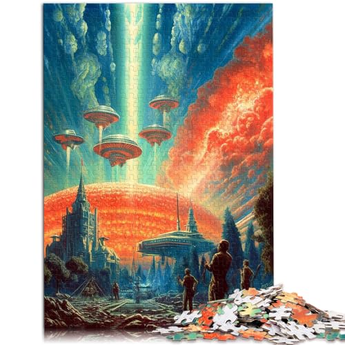 Puzzle für Erwachsene 1000 Teile Martian Mayhem Heimdekoration Puzzle 50 x 75 cm anspruchsvolles Spiel und Familienspiel von DLBHSG