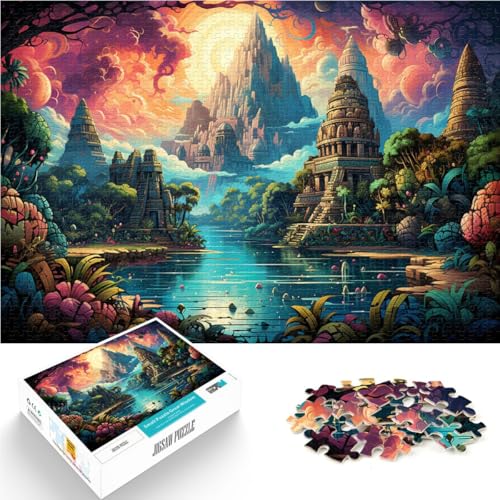 Puzzle für Erwachsene 1000 Teile Maya-Pyramiden Wüste Spielzeug Denkspiel 26 x 38 cm Künstlersammlung Bildende Kunst für Teenager ab 14 Jahren Puzzle für Erwachsene 1000 Teile Maya-Pyramiden Wüste Spielzeug Denkspiel 26 x 38 cm Künstlersammlung Bildende Kunst für Teenager ab 14 Jahren von DLBHSG