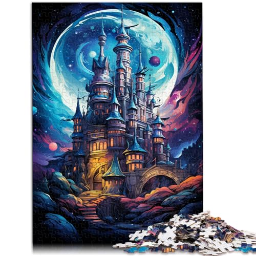 Puzzle für Erwachsene 1000 Teile Mondscheinschloss-Puzzle – anspruchsvolles Spiel 50 x 75 cm Lernspiel für Geburtstag Weihnachten von DLBHSG