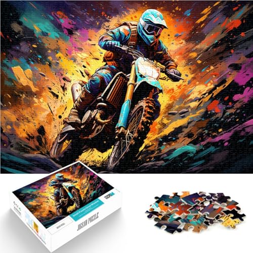 Puzzle für Erwachsene 1000 Teile Motorradfahrer Lernspiele Heimdekoration Puzzle 50 x 75 cm anspruchsvolles Spiel und Familienspiel Puzzle für Erwachsene 1000 Teile Motorradfahrer Lernspiele Heimdekoration Puzzle 50 x 75 cm anspruchsvolles Spiel und Familienspiel von DLBHSG