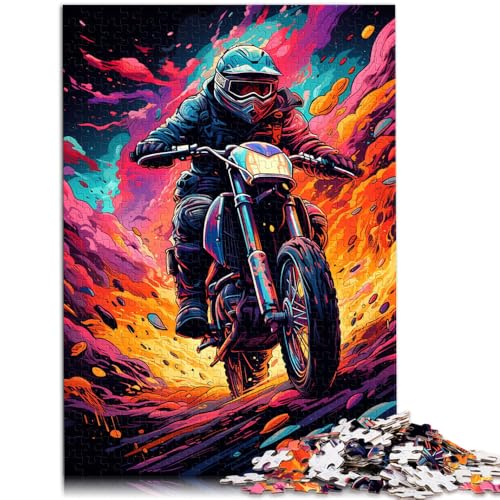 Puzzle für Erwachsene 1000 Teile Motorradfahrer Lernspielzeug 26 x 38 cm stärkt die Liebe zwischen Paaren für Teenager ab 14 Jahren von DLBHSG