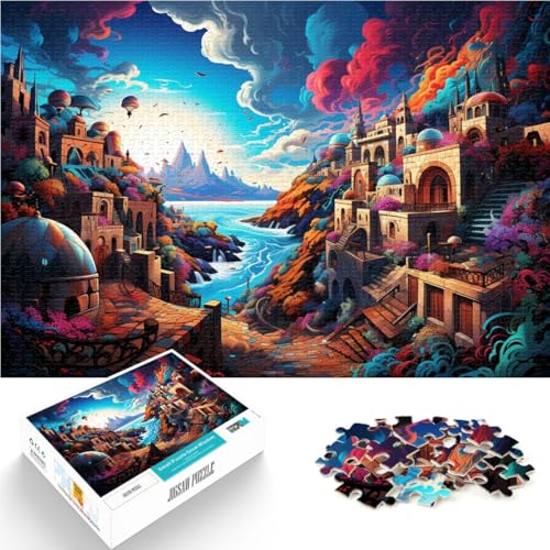 Puzzle für Erwachsene 1000 Teile Mykonos Lernspielzeug 50 x 75 cm mit vollständig ineinander greifenden zufällig geformten Teilen für Teenager ab 14 Jahren Puzzle für Erwachsene 1000 Teile Mykonos Lernspielzeug 50 x 75 cm mit vollständig ineinander greifenden zufällig geformten Teilen für Teenager ab 14 Jahren von DLBHSG