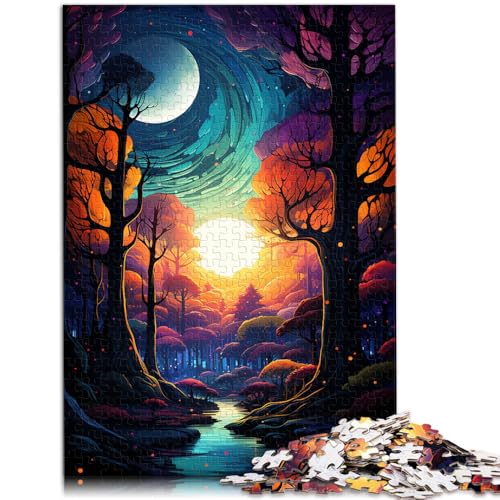 Puzzle für Erwachsene 1000 Teile Nachtspielzeug Denkspiel 26 x 38 cm. Helfen Sie dem Gehirn süchtig machende Spielzeuge zu trainieren und Geduld zu fördern von DLBHSG