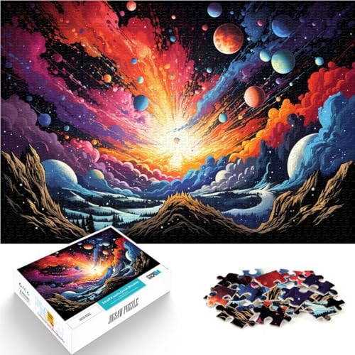 Puzzle für Erwachsene 1000 Teile Neon-Planetenlandschaft Familienspaß-Puzzle 50 x 75 cm Künstlersammlung Bildende Kunst für 14-Jährige Puzzle für Erwachsene 1000 Teile Neon-Planetenlandschaft Familienspaß-Puzzle 50 x 75 cm Künstlersammlung Bildende Kunst für 14-Jährige von DLBHSG