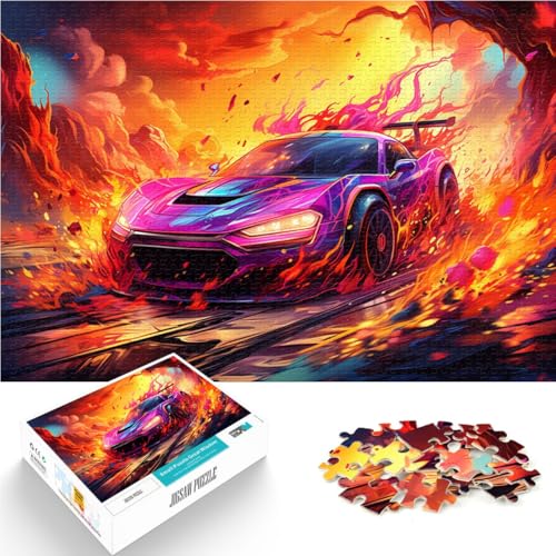 Puzzle für Erwachsene 1000 Teile Neon-Sportwagen-Puzzle – anspruchsvolles Spiel 26 x 38 cm Lernspiel für Geburtstag Weihnachten Puzzle für Erwachsene 1000 Teile Neon-Sportwagen-Puzzle – anspruchsvolles Spiel 26 x 38 cm Lernspiel für Geburtstag Weihnachten von DLBHSG