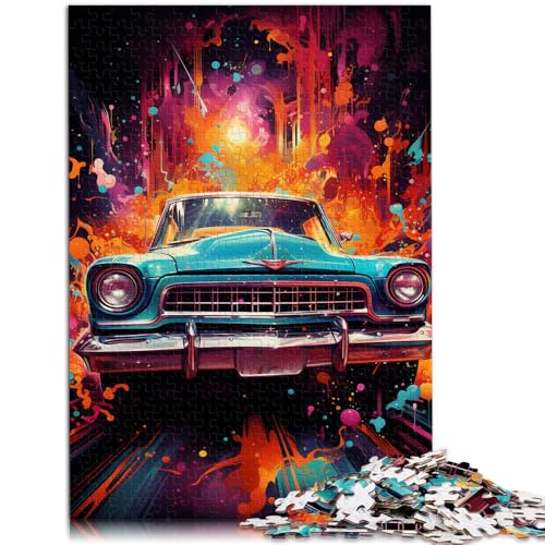 Puzzle für Erwachsene 1000 Teile Neonautos pädagogisches Spielzeug zum Stressabbau 26 x 38 cm geeignet als Schreibtischdekoration von DLBHSG