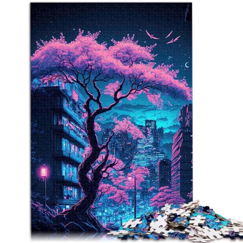 Puzzle für Erwachsene 1000 Teile Neonlandschaft Spielzeug Denkspiel 50 x 75 cm einzigartige Geburtstags- und Geschenkideen für Teenager ab 14 Jahren von DLBHSG
