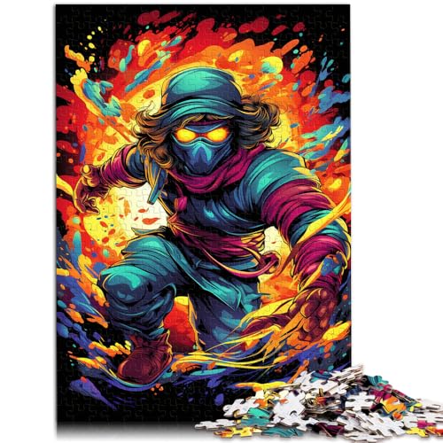 Puzzle für Erwachsene 1000 Teile Ninjas Spielzeug Lernspiele Stressabbau 50x75cm Angebot als Geschenk für die ganze Familie von DLBHSG