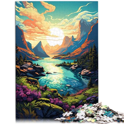 Puzzle für Erwachsene 1000 Teile Norwegische Fjorde Anspruchsvolles Spiel Puzzles 50x75cm Lernspiel für Geburtstag Weihnachten von DLBHSG