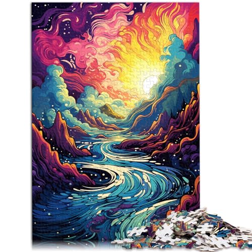 Puzzle für Erwachsene 1000 Teile Norwegische Fjorde Heimdekoration Puzzle 26x38cm Lernspiel für Geburtstag Weihnachten von DLBHSG