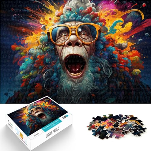 Puzzle für Erwachsene 1000 Teile Orang-Utan Denkspiel 50 x 75 cm Spaß für Zuhause Geburtstagsgeschenk Reisegeschenk Puzzle für Erwachsene 1000 Teile Orang-Utan Denkspiel 50 x 75 cm Spaß für Zuhause Geburtstagsgeschenk Reisegeschenk von DLBHSG