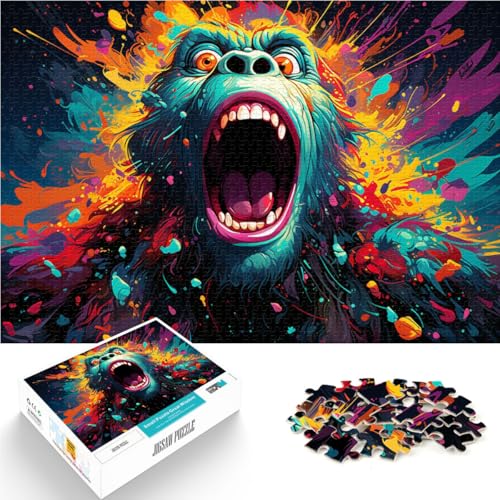 Puzzle für Erwachsene 1000 Teile Orang-Utan Spielzeug Lernspiele Stressabbau 26x38cm Stressabbau Staycation Zeit totschlagen von DLBHSG