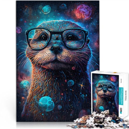 Puzzle für Erwachsene 1000 Teile Otter trägt eine Brille Denkspiel 26 x 38 cm geeignet als Schreibtischdekoration für Teenager ab 14 Jahren Puzzle für Erwachsene 1000 Teile Otter trägt eine Brille Denkspiel 26 x 38 cm geeignet als Schreibtischdekoration für Teenager ab 14 Jahren von DLBHSG