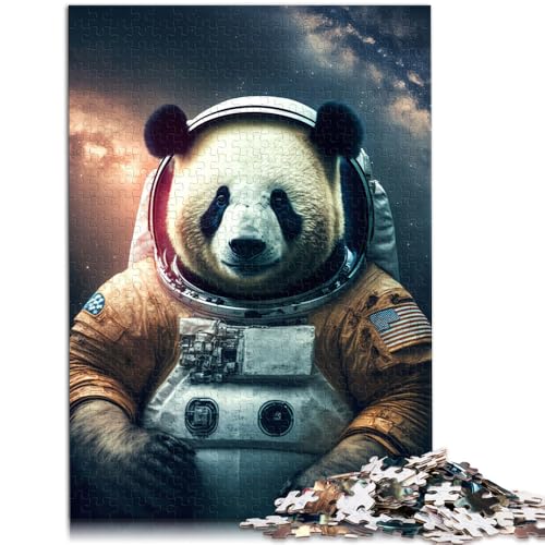 Puzzle für Erwachsene 1000 Teile Panda-Astronaut Lernspiele Heimdekoration Puzzle 50x75cm Lernspiel für Geburtstag Weihnachten von DLBHSG