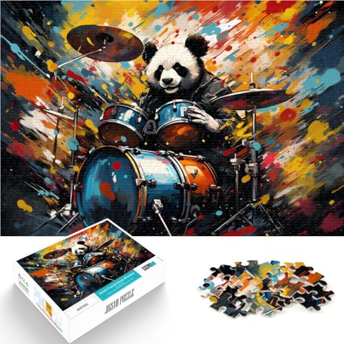 Puzzle für Erwachsene 1000 Teile Panda-Gemälde Spielzeug Lernspiele Stressabbau 26x38cm Einzigartige Geburtstage und Geschenke von DLBHSG